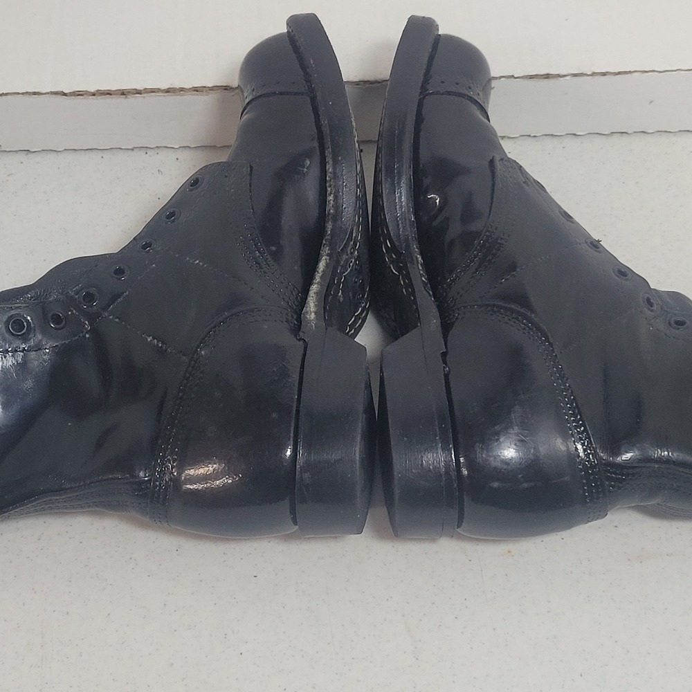 Corcoran 1500 Mens Black Leather Jump Boots Military Paratrooper Cap Toe 7 EE - Picture 5 of 11